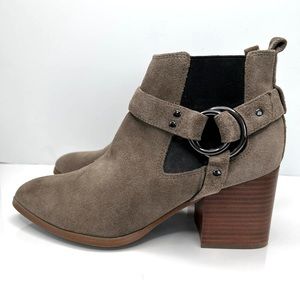 Marc Fisher View Bootie women’s suede shoes